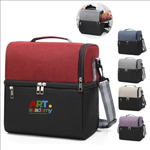 Double Decker Cooler Insulated Lunch Bag